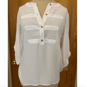 Banana Republic White Blouse